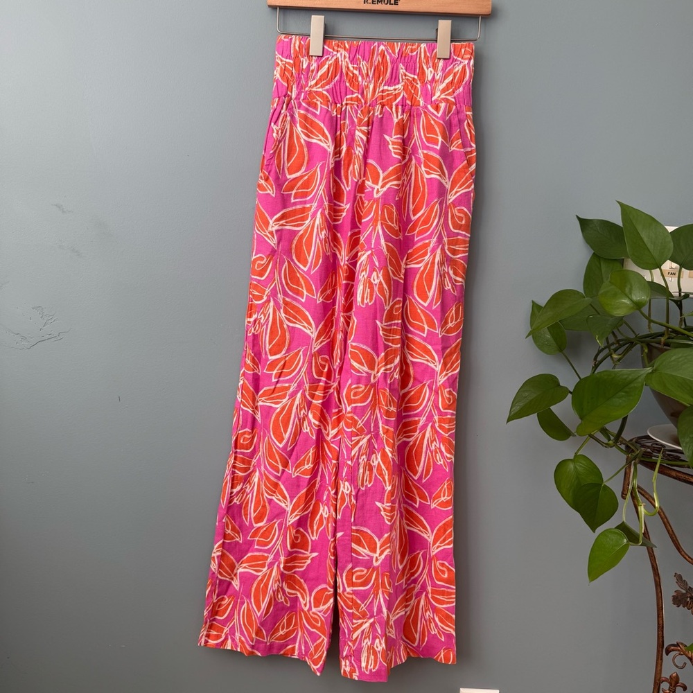 Sincerely Jules Pink & Orange Wide Leg Pants